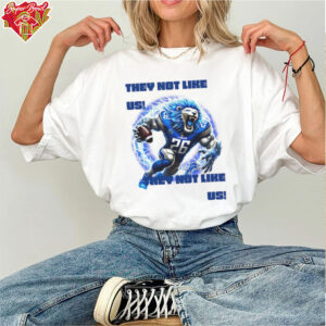 Detroit Lions mascot they not like us graphic art shirt