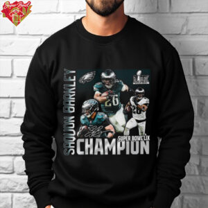 Saquon Barkley Philadelphia Eagles Super Bowl LIX Champions T Shirt