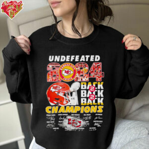 Undefeated 2024 Kansas City Chiefs Champions Back To Back To Back Limited Edition Unisex T Shirt