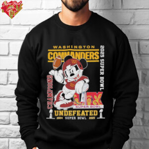 Washington Commanders 2025 Super Bowl Champions Undefeated Shirt