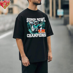 Super Bowl 2025 LIX Champions number 22 Eagles shirt