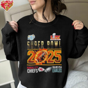 Official Kansas City Chiefs Philadelphia Eagles Super Bowl 2025 Shirt