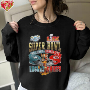 Eagles Vs Chiefs Super Bowl LIX New Orleans 2025 Helmet Shirt