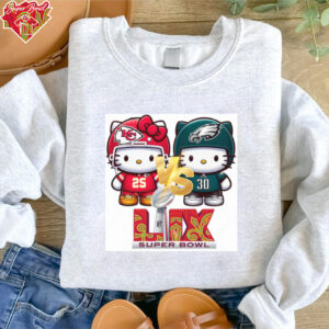 Hello Kitty Football Super Bowl LIX 2025 Champs Philadelphia Eagles Shirt