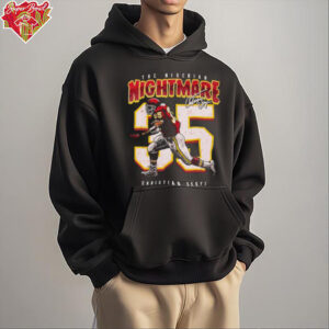 The Nigerian Nightmare Christian Okoye 35 Kansas City Chiefs signature shirt