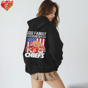 Kansas City Chiefs God Family Country American Flag Signatures T shirts