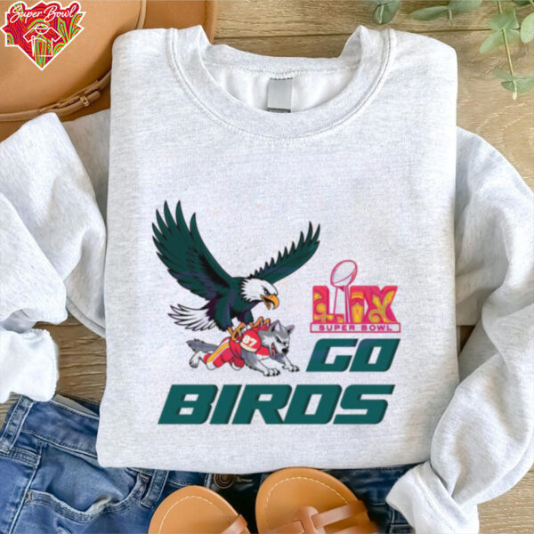 Football Mascost Retro Bird Gang Eagle Super Bowl shirt