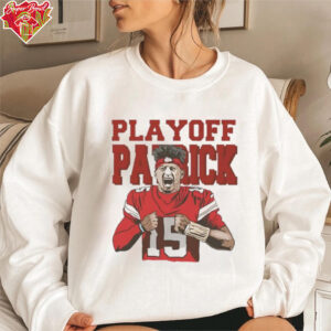 Kansas City Chiefs football playoff Patrick Mahomes goat number 15 shirt