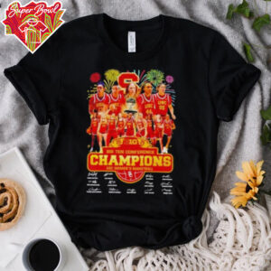 USC Women’s Basketball 2025 Big Ten Conference Champions Signatures Unisex T shirt