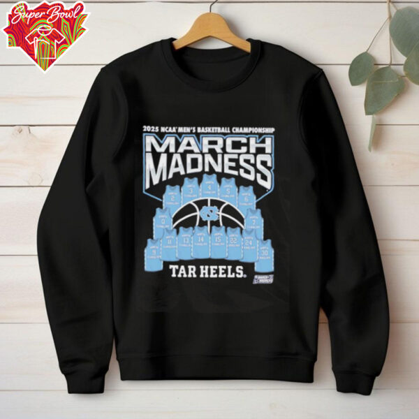 2025 NCAA Division I Men’s Basketball Championship March Madness Tar Heels shirt