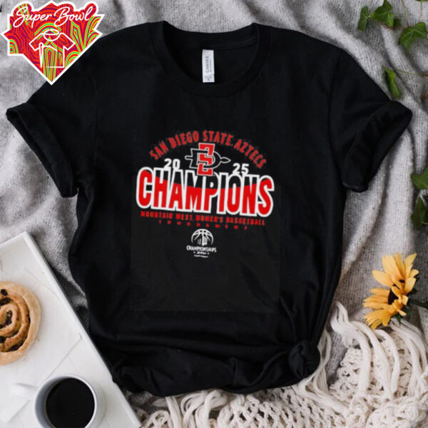 2025 SDSU Women’s Basketball Mountain West Tournament Champions shirt