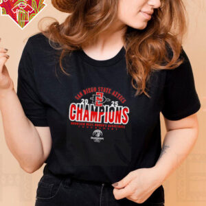 2025 SDSU Women’s Basketball Mountain West Tournament Champions shirt