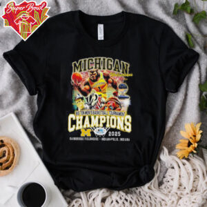 Michigan Wolverines Big Ten Men Basketball Tournament Champions 2025 shirt