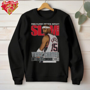 Official Vince Carter New Jersey Nets Mitchell & Ness Don’t Call It A Comeback SLAM T Shirt