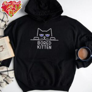 Funny Bored Kitten Cute Cat T Shirt Recovered