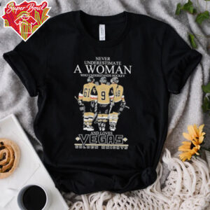 Official Never Underestimate A Woman Who Understands Hockey And Loves Vegas Golden Knights Signatures T shirts