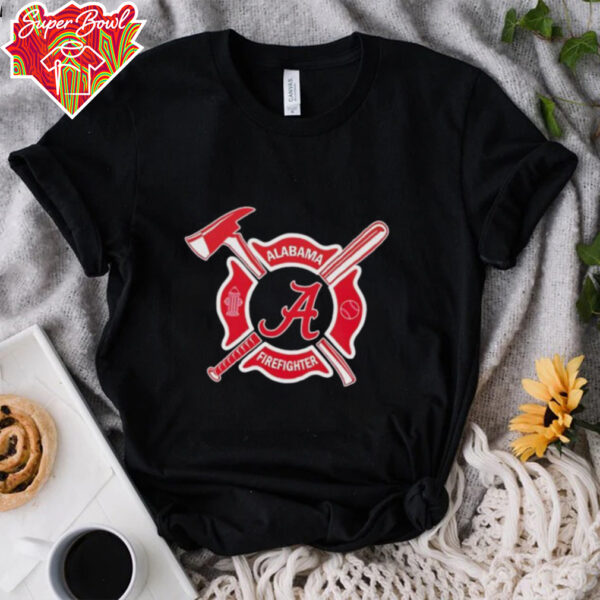 Alabama firefighter baseball logo shirt