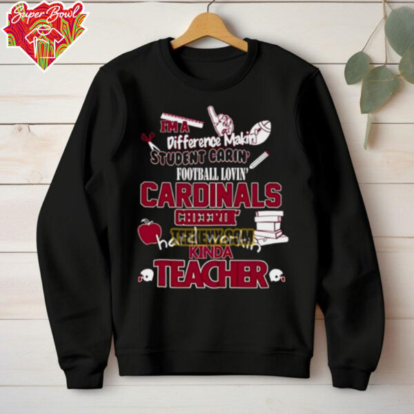 Arizona Cardinals Cheerin Hard Workin Kinda Teacher Unisex Shirt