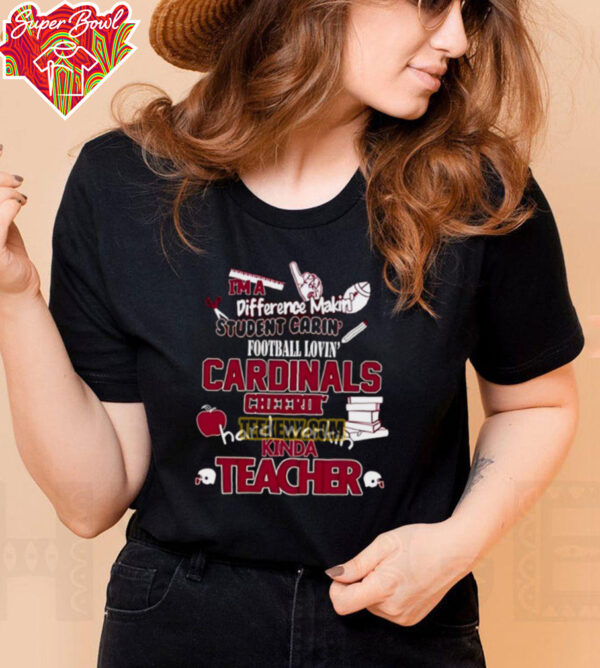 Arizona Cardinals Cheerin Hard Workin Kinda Teacher Unisex Shirt