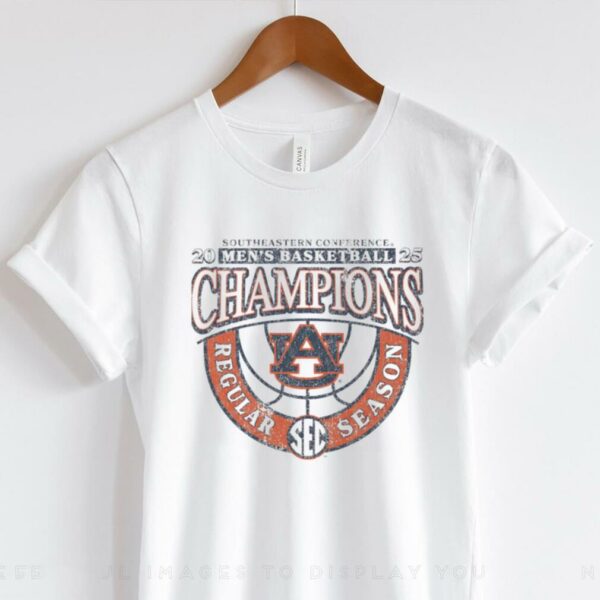 Auburn Men’s Basketball 2024 25 SEC Regular Season Champions Vintage T Shirt