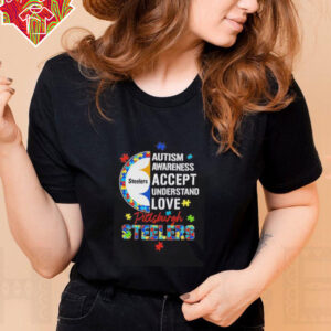 Autism awareness accept understand love Pittsburgh Steelers shirt