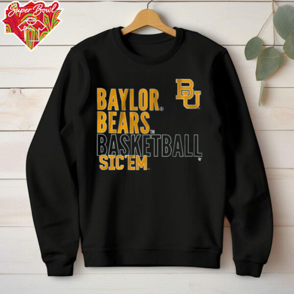 Baylor Basketball Text Logo Overlay Shirt