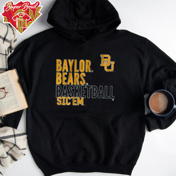 Baylor Basketball Text Logo Overlay Shirt