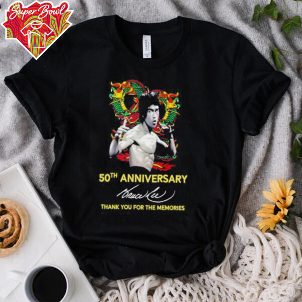 Bruce Lee The Dragon 50th anniversary thank you for the memories shirt