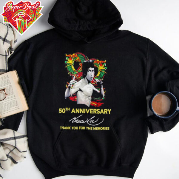 Bruce Lee The Dragon 50th anniversary thank you for the memories shirt