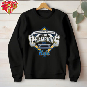 UCLA Bruins 2025 Big Ten Women's Gymnastics Regular Season Champions Locker Room T Shirt