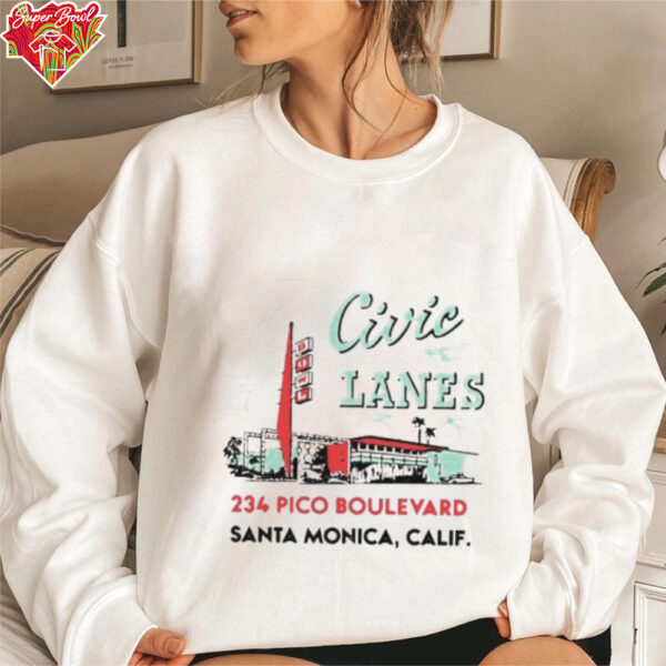 Civic Lanes 234 Pico Boulevard Santa Monica CA shirt