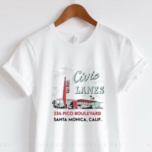 Civic Lanes 234 Pico Boulevard Santa Monica Calif shirt