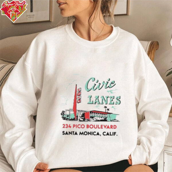 Civic Lanes 234 Pico Boulevard Santa Monica CA shirt