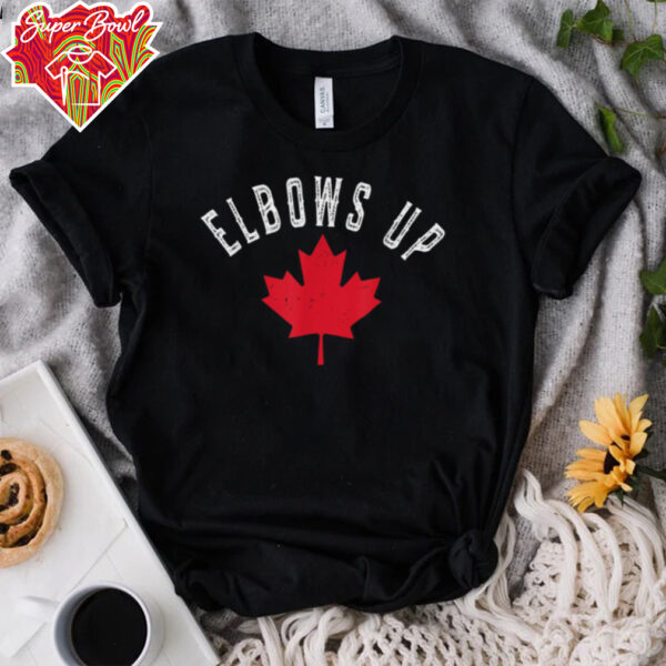 Elbows Up Canada True North Strong and Free Proud Canadian T Shirt