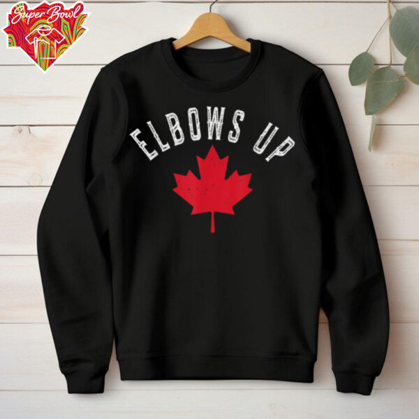 Elbows Up Canada True North Strong and Free Proud Canadian T Shirt