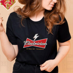 Electrician King of Trades logo shirt