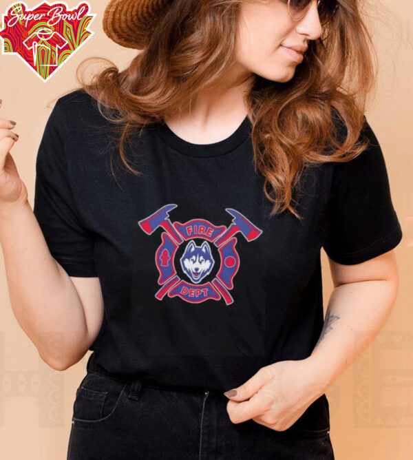 Fire dept UConn Huskies basketball shirt