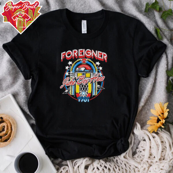 Foreigner Juke Box Hero 1981 shirt