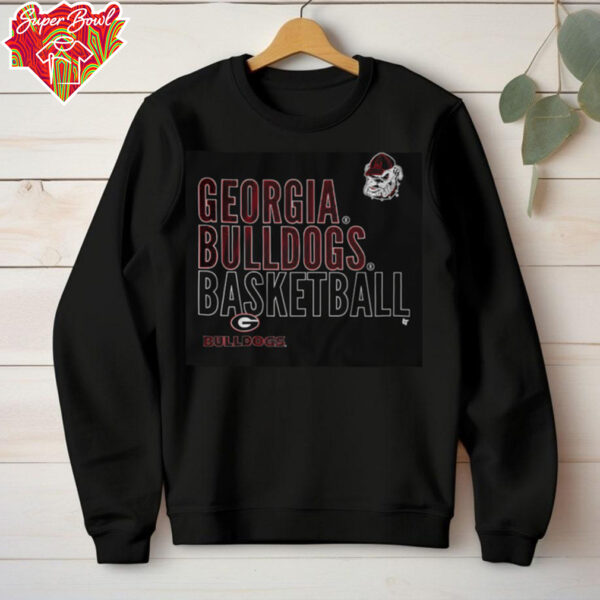 Georgia Basketball  Text Logo Overlay Shirt