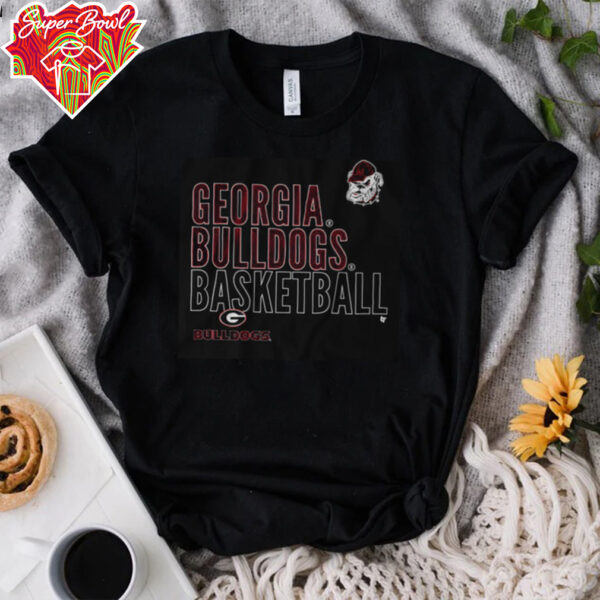 Georgia Basketball  Text Logo Overlay Shirt