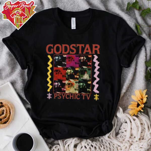 Godstar PSYCHIC TV Genesis P Orridge Black T Shirt