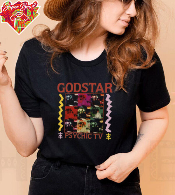 Godstar PSYCHIC TV Genesis P Orridge Black T Shirt