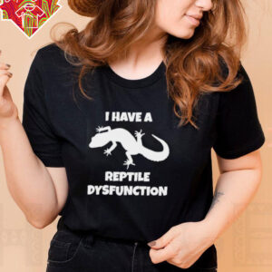 I Have A Reptile Dysfunction Gecko Silhouette shirt