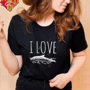 I Love Dolphins vintage art shirt