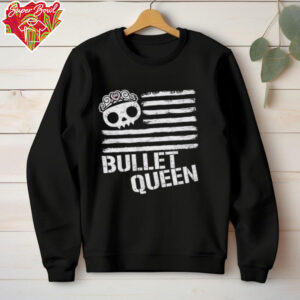 Skull Bullet queen USA flag shirt