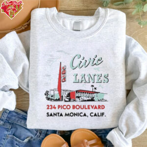 Civic Lanes 234 Pico Boulevard Santa Monica Calif shirt