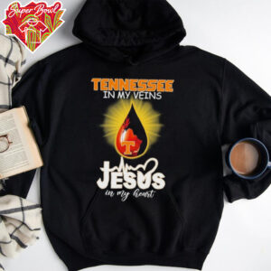 Official Tennessee Volunteers In My Veins Jesus In My Heart T shirts