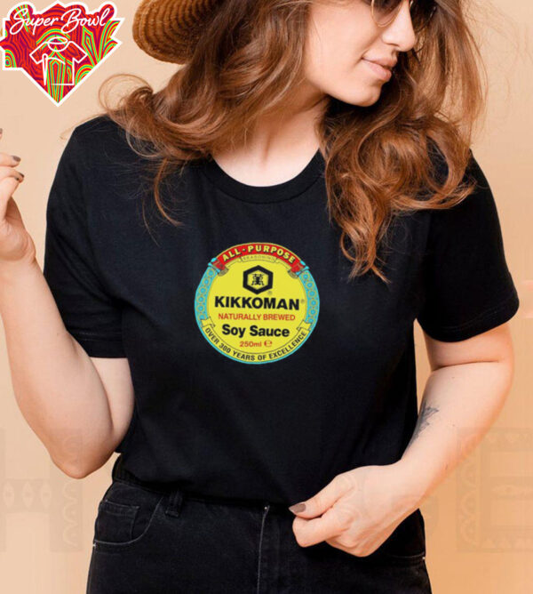 Kikkoman Naturally Brewed Soy Sauce logo shirt