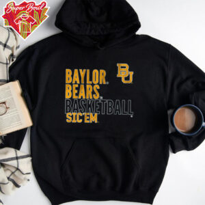 Baylor Basketball Text Logo Overlay Shirt