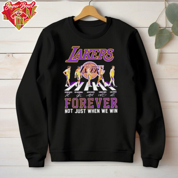 Lakers Abbey Road forever not just when we win hoodie